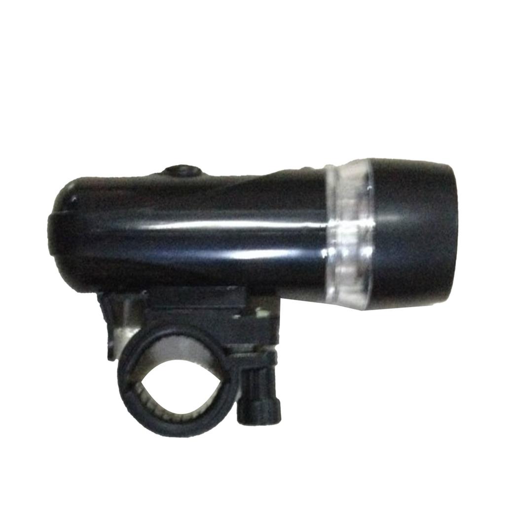 Bike Lights with 5 LED Lights Warning Signal Plastic Black Super Bright Bike Headlight for Night Riding