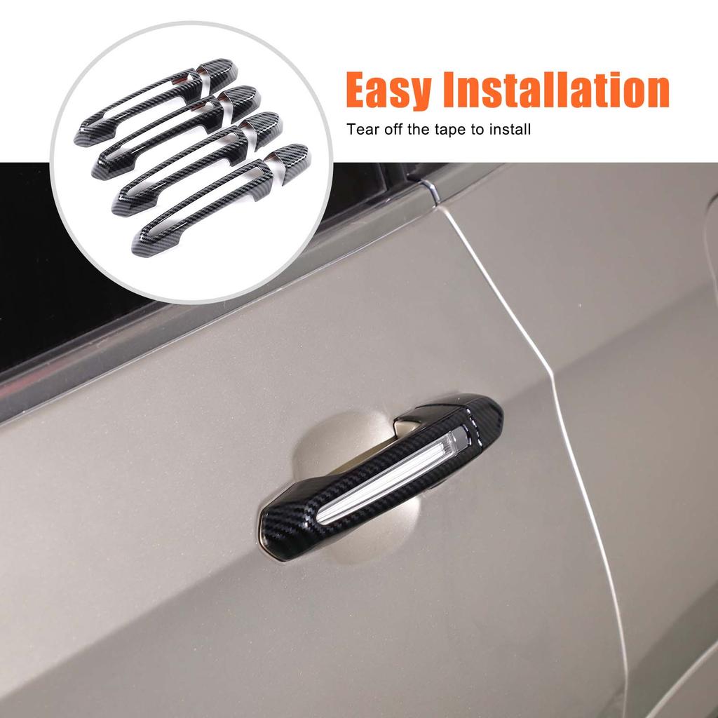For Cadillac XT4 XT5 XT6 CT4 CT6 ATS CTS XTS ABS Carbon Fiber Exterior Door Handle Protector Exterior Accessories Body Kit
