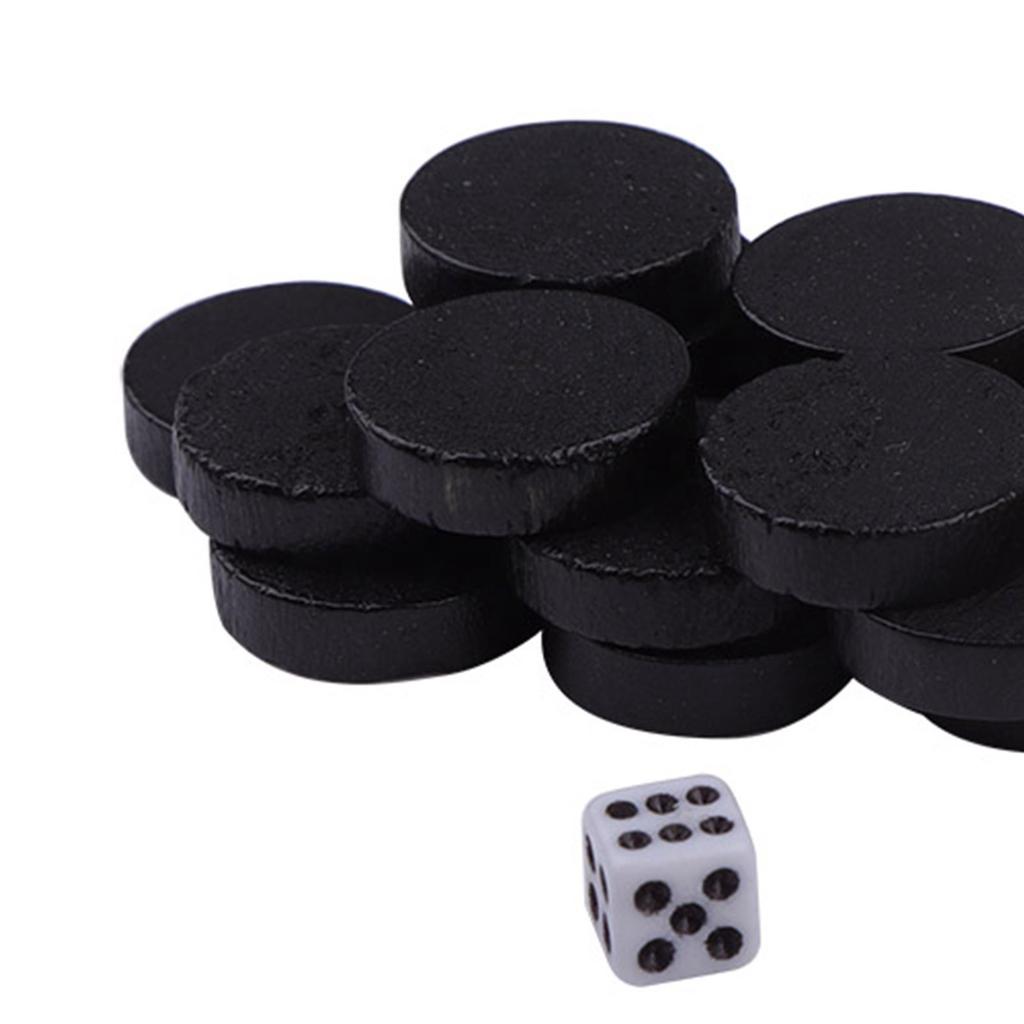 Draughts&Checkers&Backgammon Chess Piece for Kids Board Game Learning Camping chess piece