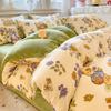 OEING Panda Dudu Milk Fleece 4-Piece Bedding Set