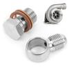 Turbo Banjo Bolt Kit Straight 16mm To 6AN 315‑02101‑026 for Garrett TB03 T3 Turbo