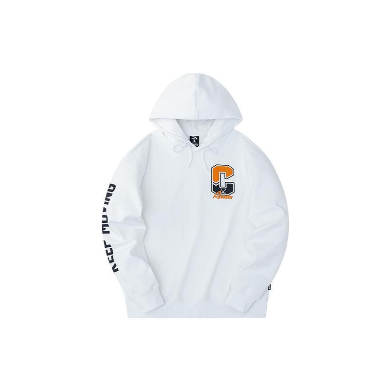 ANTA Life Collection Sweatshirts Men s Snowflake White Hooded Thickened Regular 152248701-1 L