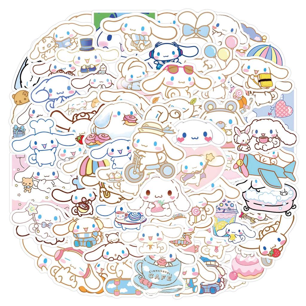 60 Cute Sanrio Cartoon Stickers: Journal, DIY, Phone & Laptop Decals