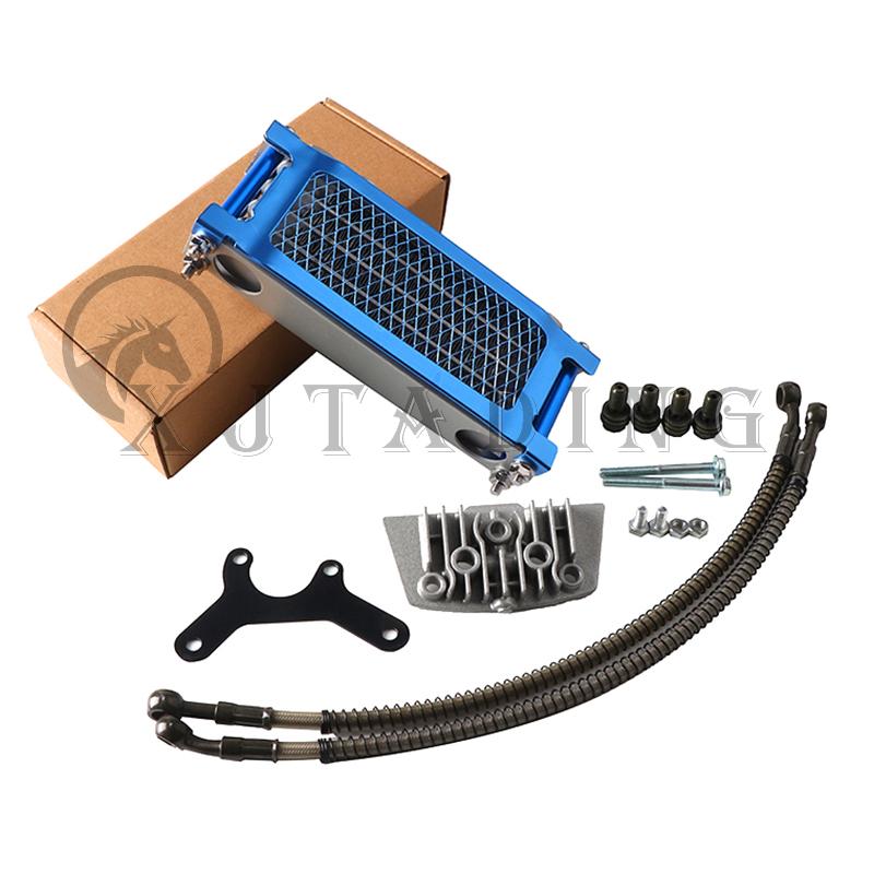 Motorcycle Oil Cooler Oil Radiator Kit For Honda Monkey Yamaha Kawasaki 50cc-140cc Pit Dirt Bike Scooter Moped Enduro Motocross