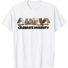 Celebrate Diversity Type of Owls Shirt for Owl Lovers T-Shirt