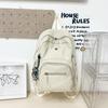 Lightweight schoolbag female solid color water-proof multi-pocket computer commuting backpack college student class travel backpack
