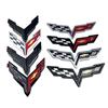 3D ABS Car Emblem For Corvette C5 C6 C7 C8 Rear Trunk Front Hood Sticker Replacement Badge Exterior Decoration