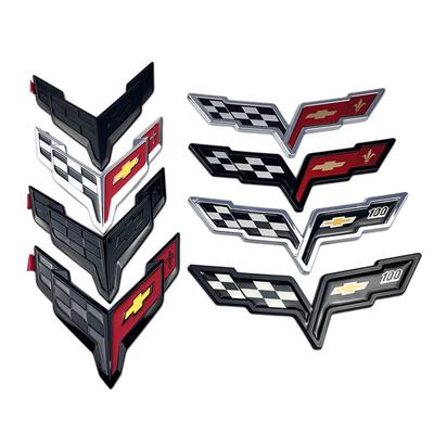 3D ABS Auto Znak Pro Corvette C5 C6 C7 C8 Zadní Víko kufru Přední Kapota Samolepka Náhradní Znak Vnější Dekorace