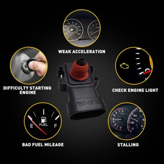 1/2Set MAP Manifold Sensor Pressure Absolute For Chevrolet Buick GMC Cadillac 11