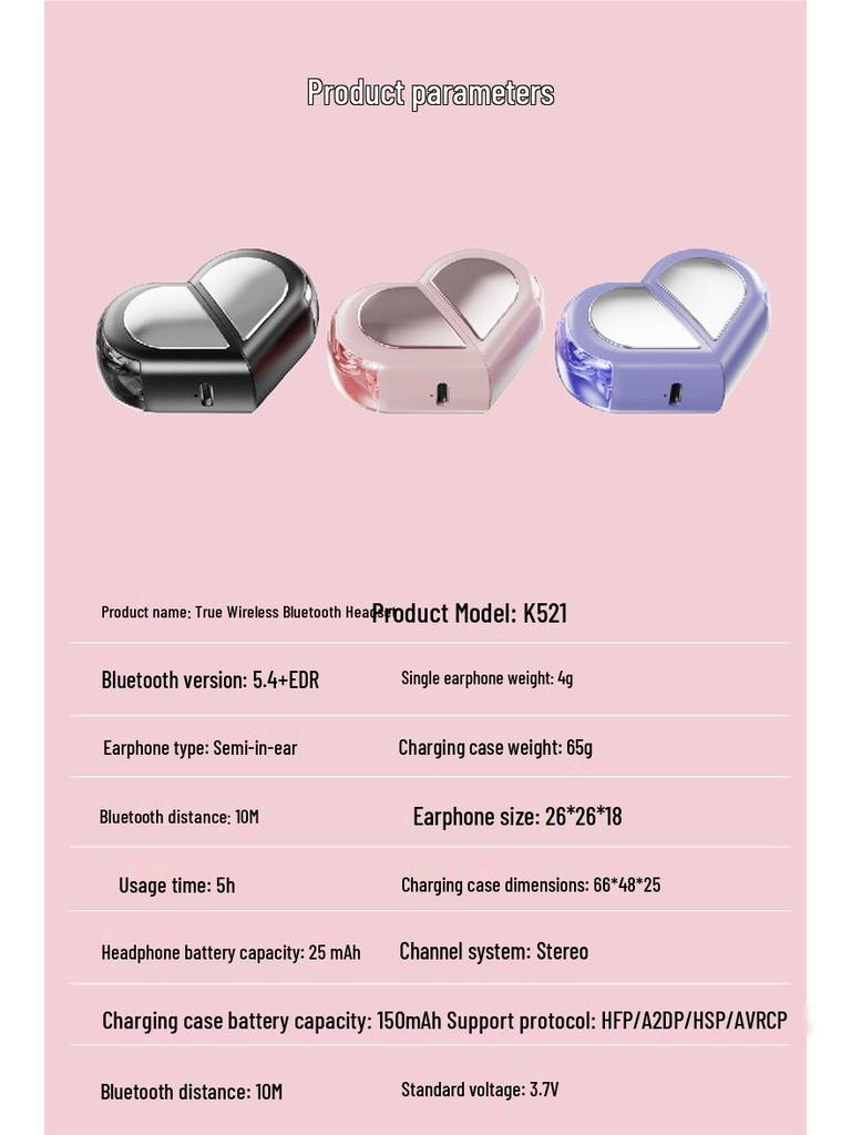 Xin Xing Creative Rotatable Mini Clip-on Low Latency Bluetooth Esports Earphones