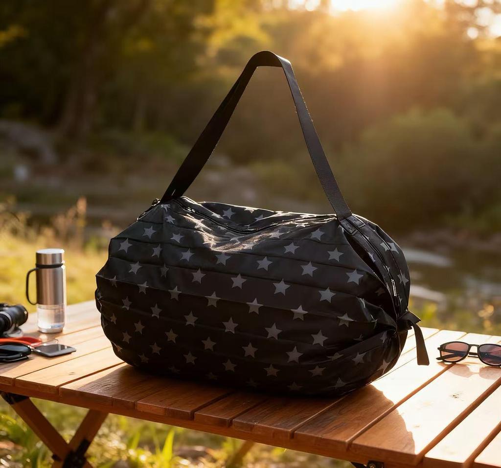 Foldable Japanese-Style Eco-Friendly Travel Shoulder Bag