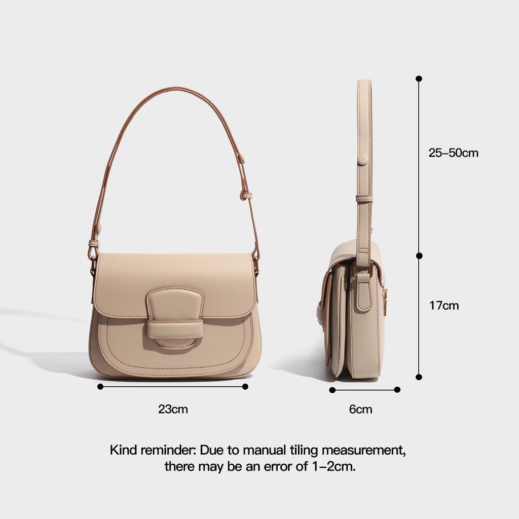 Women's Bag Niche Design High-End Feel Women's Crossbody Saddle Bag New Retro Melad Crossbody Bag