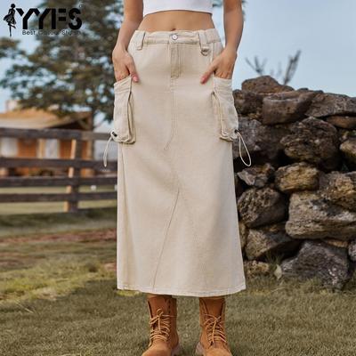Gonne di jeans primavera estate casual moda vintage da donna