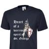 TShirt St Georges Day Heart Of British Warrior Unisex Unisex Unisex Kid Tee Tops uk