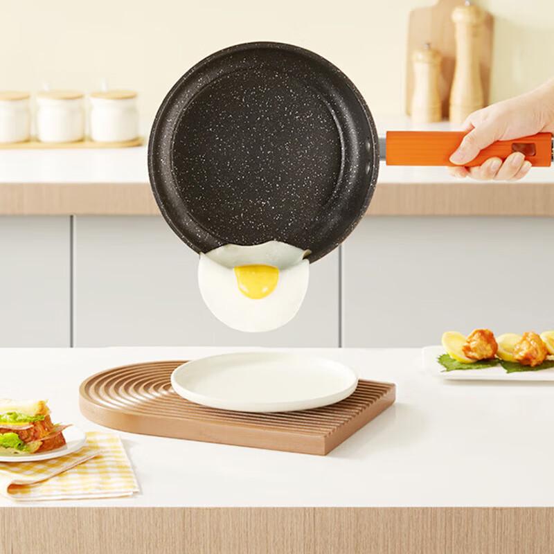 Deslang Jing Orange 4-teiliges Antihaft-Kochgeschirr-Set