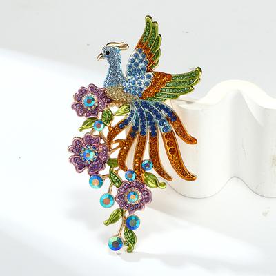 Heavy Craftsmanship Phoenix Fashion High-end High-end Large Animal Accessories Brooch