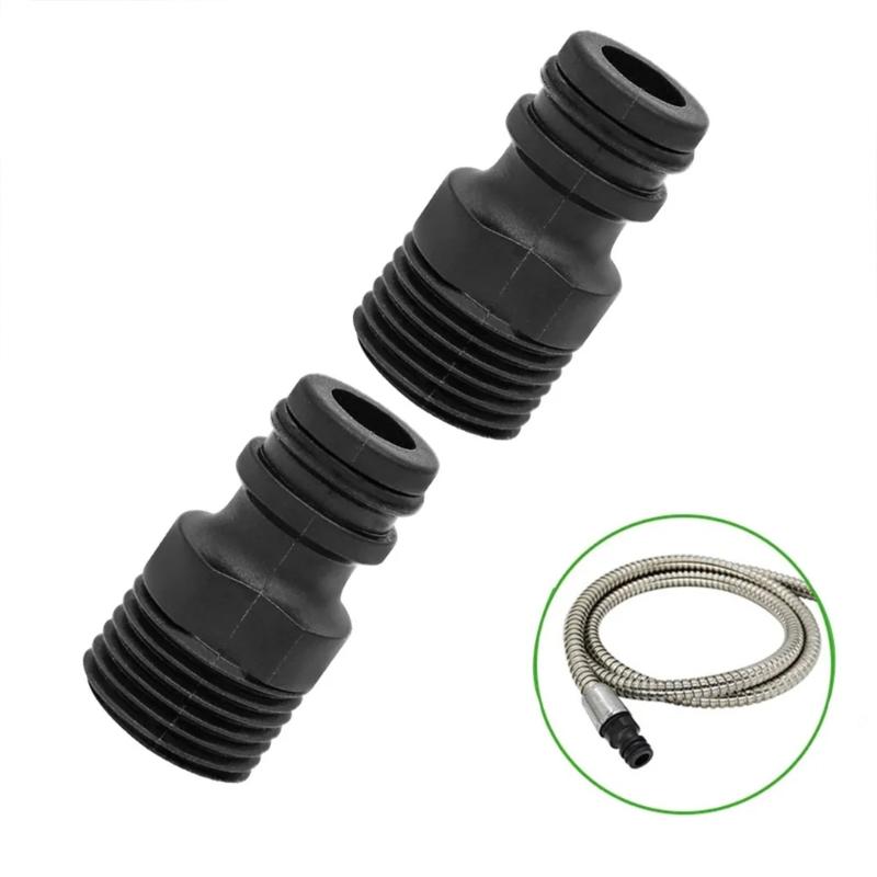 Quick Connects Hose Connectors with 1/2Inch Male Thread Easy to Install Threaded Nipple Connectors Watering Attachments