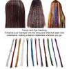 Colorful Hair Tinsel Extensions Kit PET Decoration Braiding Glittering Hair Tinsel Kit for Daily Life