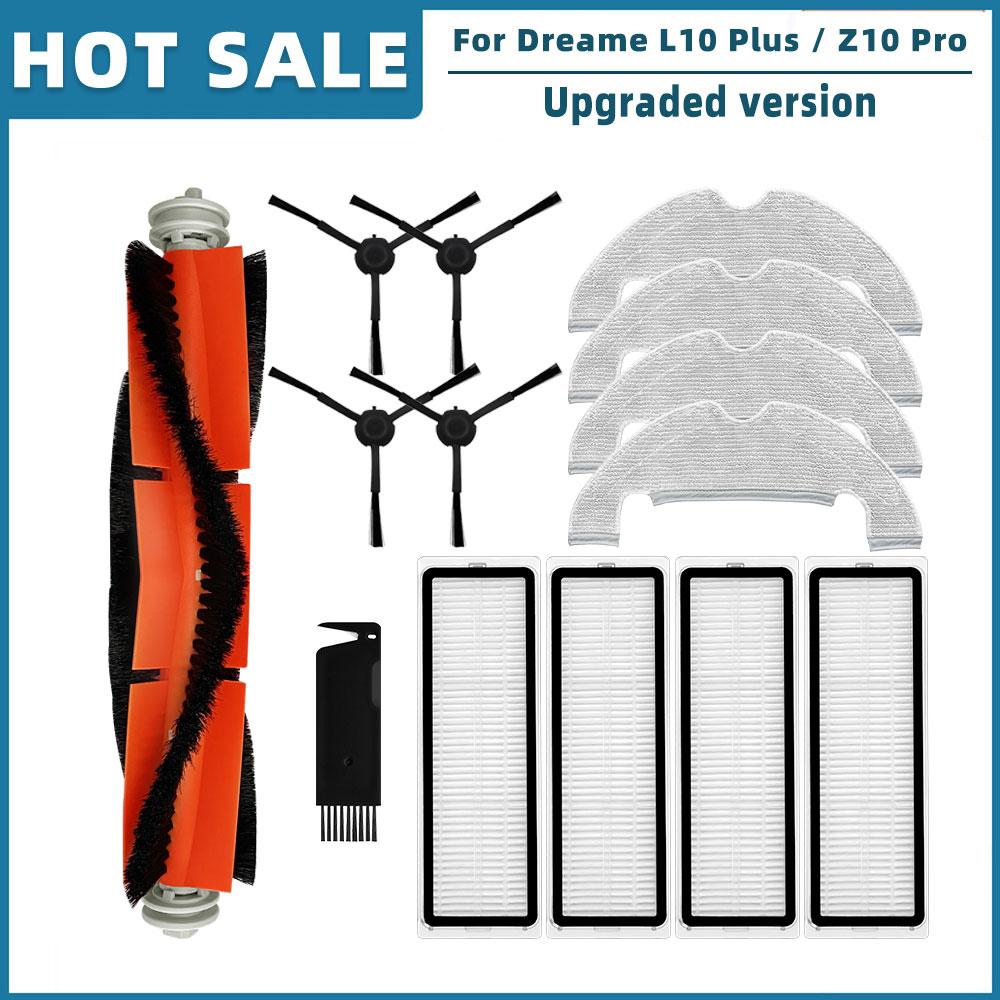 Kompatibel für Dreame Bot L10 Plus / Z10 Pro Saugroboter RLS5D Ersatzteile Zubehör Haupt-Seitenbürste Filter Staubbeutel Mopplappen