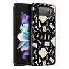 Schachbrett kariertes Schachbrett Hülle Für Samsung Galaxy Z Flip3 Flip4 Flip5 Hülle Schale Für Z Flip 3 4 5 6 7 Harte Faltabdeckung