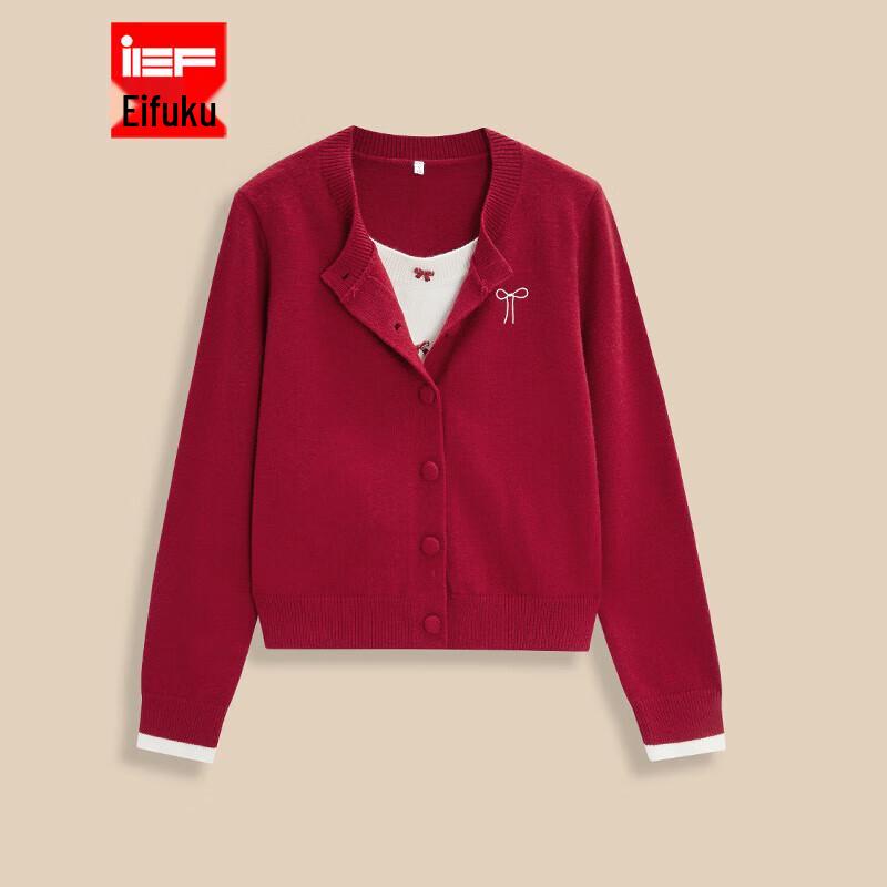 

Женский трикотажный свитер IEF большого размера с круглым вырезом XL