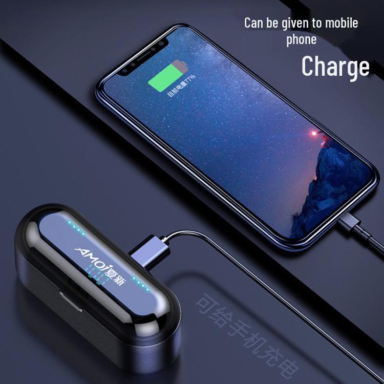Original TWS Bluetooth 5.0 Earphones with Touch Control, Noise Reduction, Digital Display, and Sports Waterproof Design