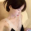 Live Korean version with chest pad pajamas women's summer sexy pure desire sweet suspender pajamas loungewear