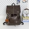 Schoolbag new fashion trend European and American style large capacity Internet celebrity backpack retro backpack anti-theft backpack
