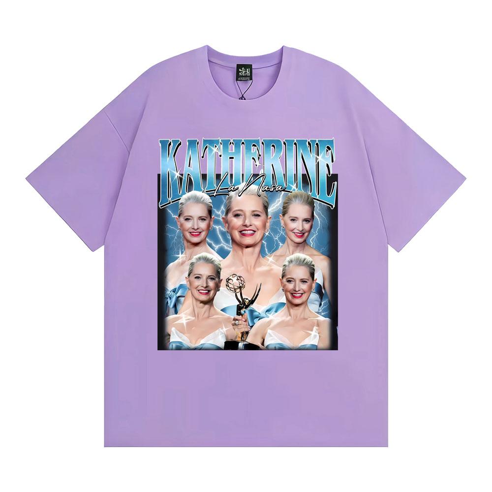 Katherine LaNasa Vintage American Actress T Shirt Harajuku Hip Hop Retro Unisex WOMEN Tshirt Oversized Short Sleeve Tee Shirt Tops