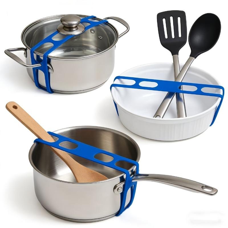 1pc Silicone Binding Straps, Reusable Can Lid Straps, Suitable for Various Lids, Kitchen Organization Accessories, Straps.
