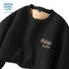 Jeanswest Life Men's Letter Print Fleece Lined Sweatshirt