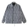 BY GLADHAND Bygladhand 20SS Grace Stripe Coach Jacket Striped White Navy Used 20 Unisex T-Shirt