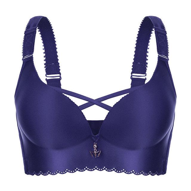 Sexy Push Up Bra Plus Size Lingere Underwear Women Pink Bra Large Big Size Ladies Wire Free Bralette Seamless Brassiere Fashion