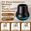 4pcs Heavy-Duty Rubber & Felt Chair Leg Protectors - Anti-Scratch & Noise Reducing Floor Protectors, Fit for Home and Office