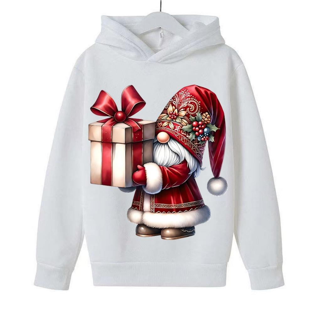 Sweatshirts, Christmas Hoodies, Cartoon Fashion, Santa Claus Printed Clothes, Children's Clothing for Boys and Girls