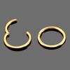 1PC ASTM-F136 Titanium Nostril Piercing 10/12/14/16/18G Septum Clicker Ear Cartilage Tragus Helix Conch Piercing Nipple Jewelry