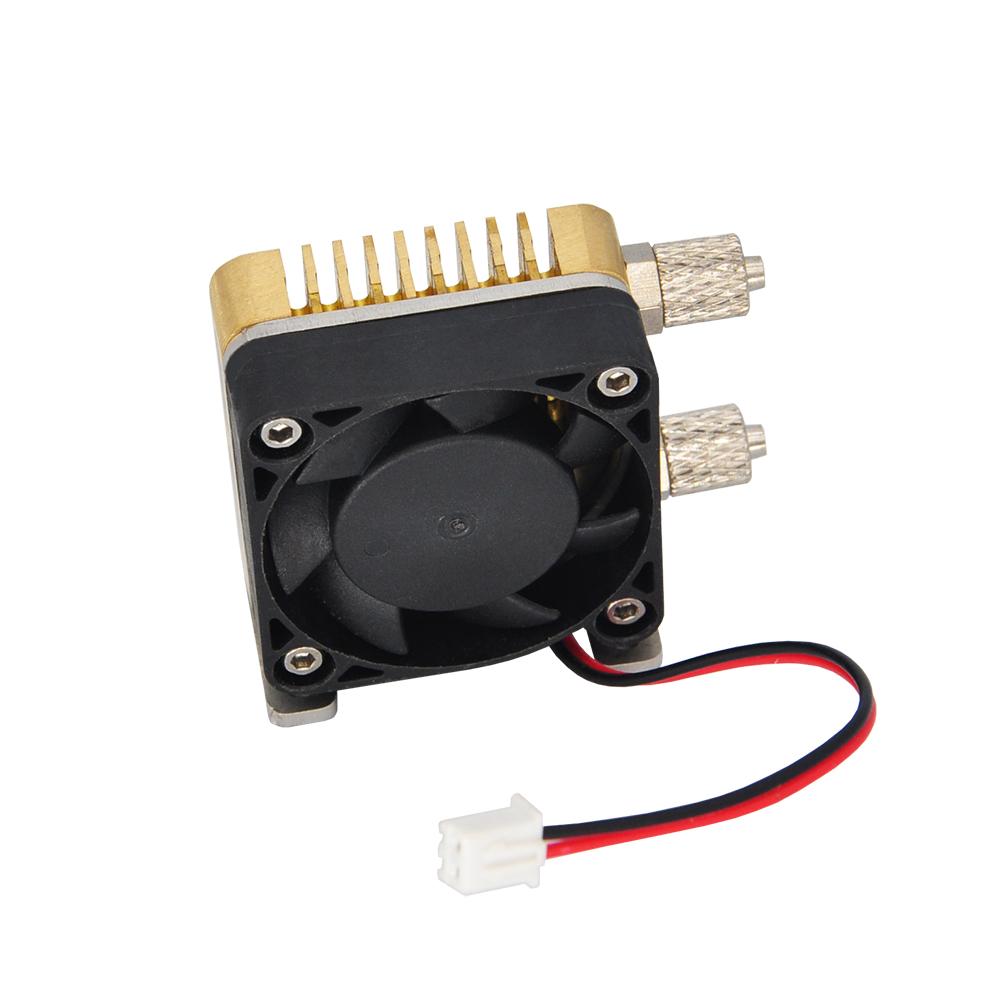 RC Mini Hydraulic Radiator Full Brass with Fan For 1:14 1/12 RC Excavator Truck Bulldozer Model Parts