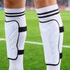 5xDouble Strap Shin Guard EVA Padding Football Shock Absorption Leg Protectors for