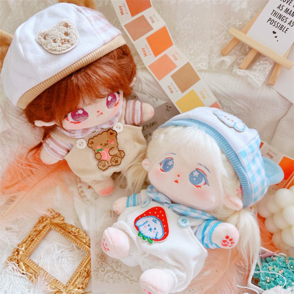 Strap Pants Cotton Doll Suit Dress Up Plush Dolls Clothes Cotton Doll Clothes Set  Children's Gift