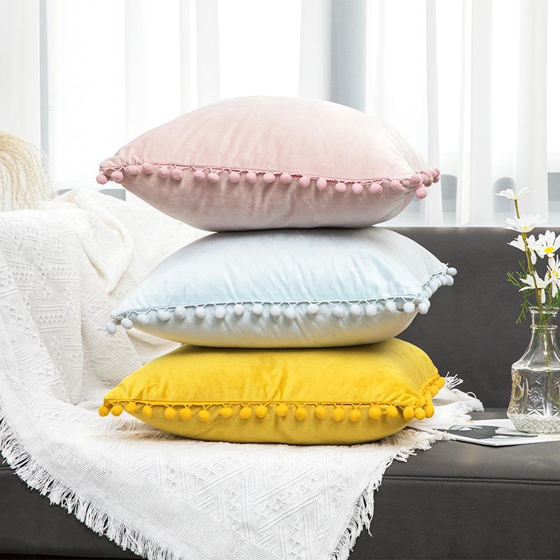 Domowy Styl Boho Welurowa Poszewka na Poduszkę Dekoracja Miękkie Dekoracyjne Poszewki na Poduszki Pokrowce Dekoracja Pokoju Poszewki na Poduszki Sofa Duże 45×45 Cm