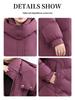 2024 Women's Genuine Mid-Length Thick Down Jacket for Middle-Aged & Elderly