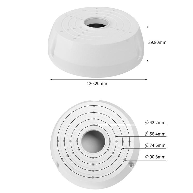 Cctv Camera Junction Box Cable Deep Base For Dome/Ip Camera Waterproof Mount Bracket Hidden Wire Camera Stand