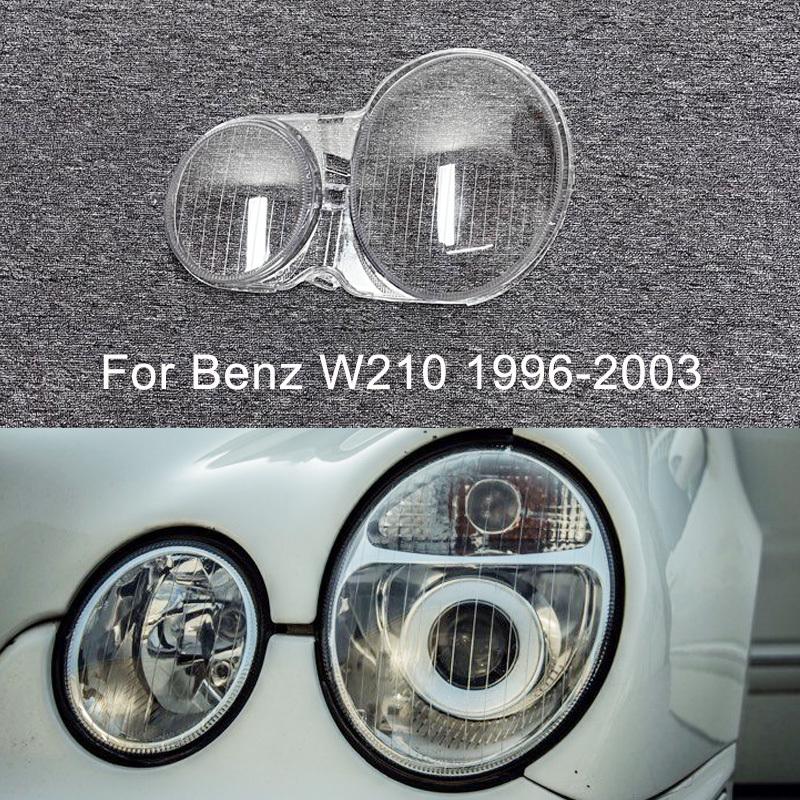 Для Mercedes-Benz E-Class W210 E200 E240 E260 E280 E320 E4300 1996- 2003 Автомобильная крышка фары Стекло фары Left