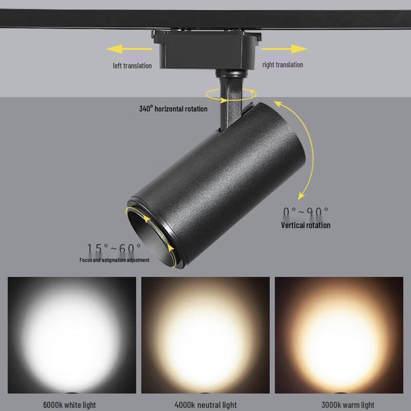 Adjustable LED Track Spotlight