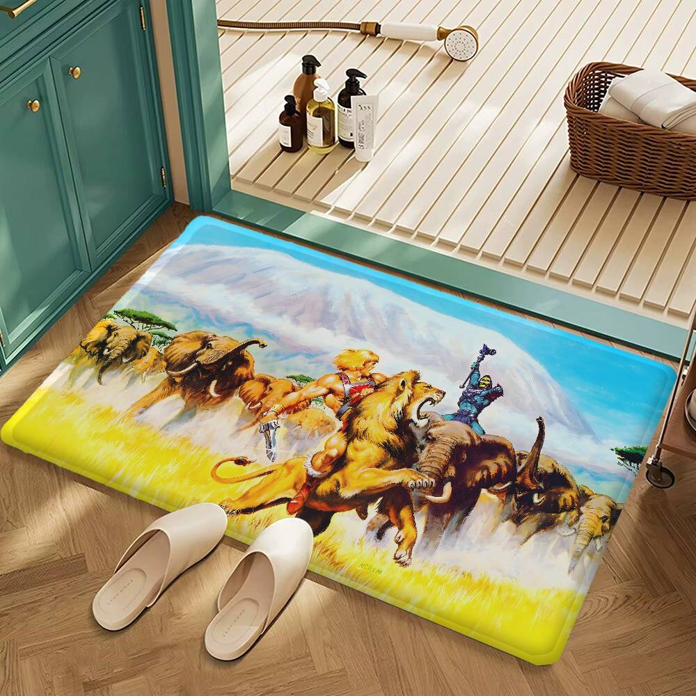 He Man Masters Of Universe Hallway Carpet Non-Slip Laundry Room Mat Laundry Decor Balcony Child Living Room Toilet Rug