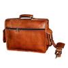 New Goat Leather Vintage Brown Messenger Shoulder Laptop Bag Briefcase Satchel