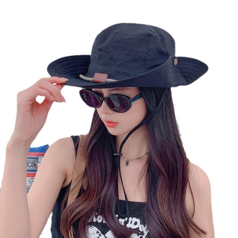 Western Cowboy Hat Summer Outdoor Breathable Quick Drying Bucket Hat Men and Women Camping Mountaineering Sun Protection Fishing Visor Hat