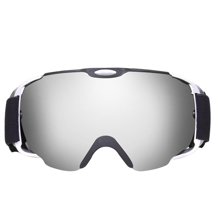 European and American ski goggles, spherical double-layer anti-fog outdoor sports snow goggles, half-frame windproof goggles, UV protection