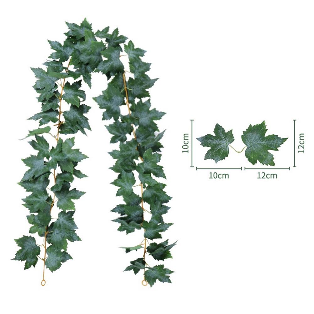 Artificial Fall Maple Leaf Garland Fake Plants Hanging Vines For Home Fireplace Party Garden Halloween Wedding Decor
