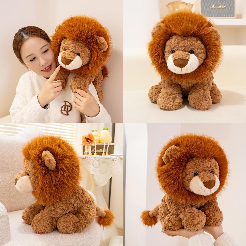 Plush Lion Toy With Pp Cotton Filling For Children Gift And Comfort